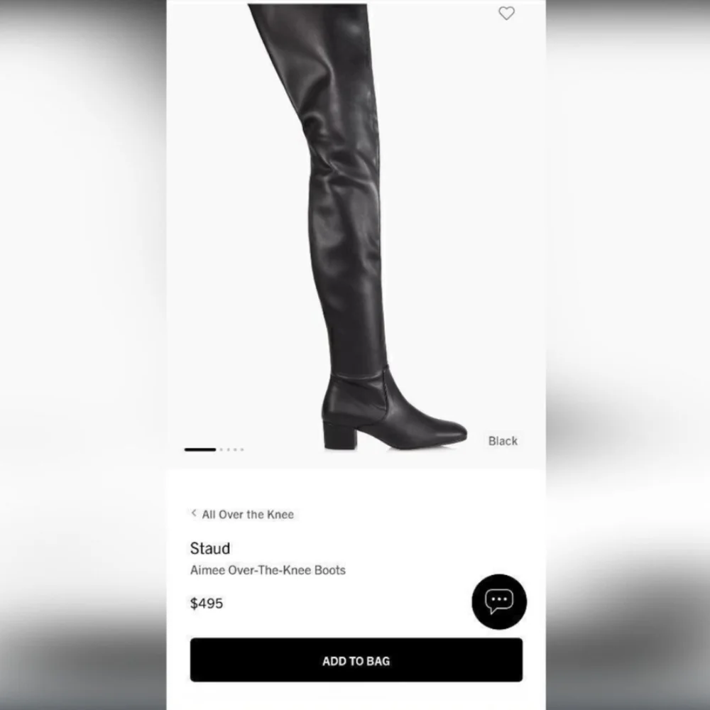 STAUD Aimee Over-the-Knee Boots Size EU 38.5 (US 8.5)